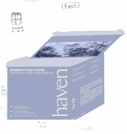 Premium Bamboo Toilet Paper